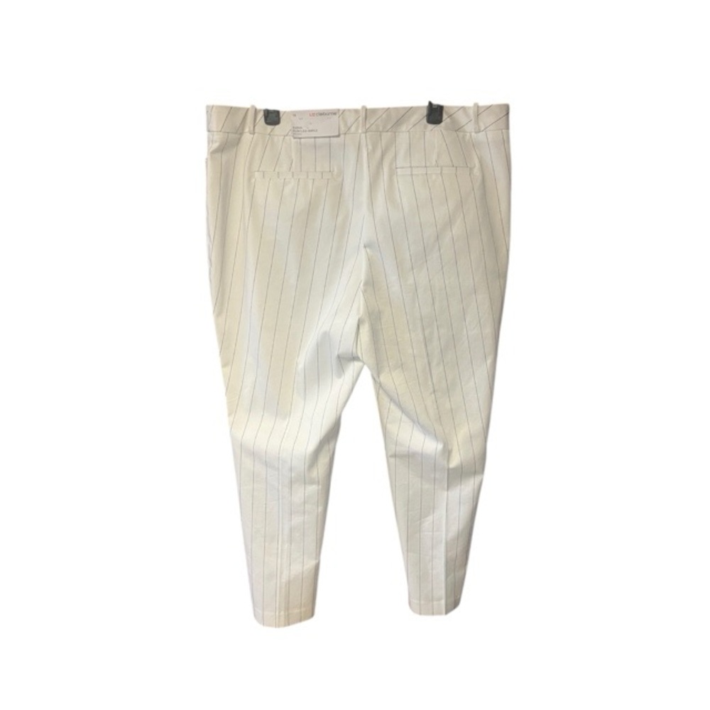 Liz Claiborne Emma‎ Slim Leg Striped Ankle Trousers NWT - Picture 3 of 7